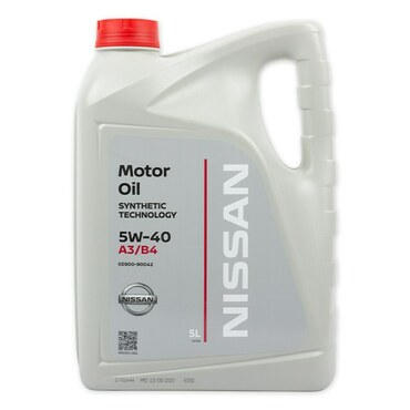 Масло моторное Nissan Motor Oil 5W-40 синтетическое 5 л